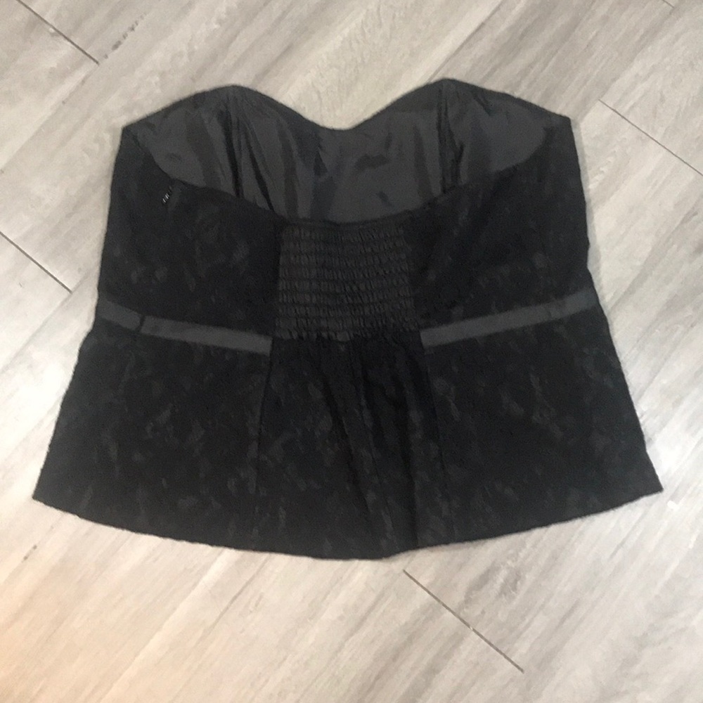 Lane Bryant‎ Black Lace Strapless Blouse size 24 - Picture 4 of 7